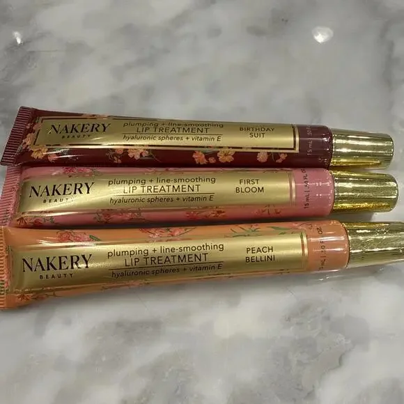 NAKERY Beauty Lip Treatment, Set of 3 Plumping & Line Smoothing-Brand New Sealed - Picture 1 of 5
